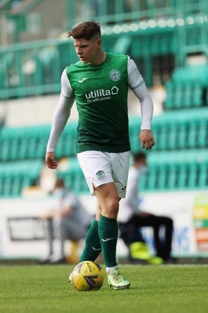 Kevin Nisbet of Hibernian during the Pre-Season Friendly between Hibernian and Arsenal at Easter Road on July 13, 2021 in Edinburgh, Scotland.