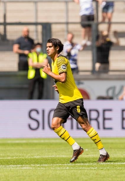 Mahmoud Dahoud in action during the 6. Schauinsland-Reisen Cup Der Traditionen match between VfL Bochum and Borussia Dortmund on July 17, 2021 in...
