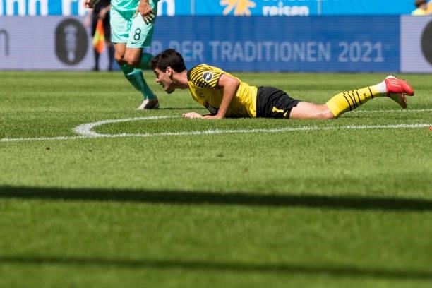 Giovanni Reyna in action during the 6. Schauinsland-Reisen Cup Der Traditionen match between VfL Bochum and Borussia Dortmund on July 17, 2021 in...