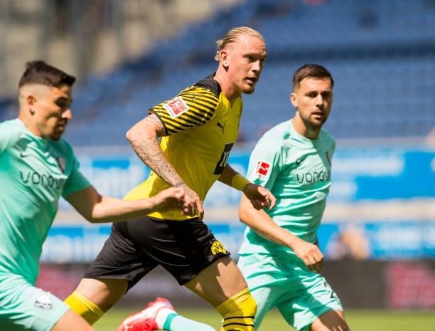 Marius Wolf in action during the 6. Schauinsland-Reisen Cup Der Traditionen match between VfL Bochum and Borussia Dortmund on July 17, 2021 in...