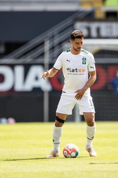 Lars Stindl of Borussia Moenchengladbach in action during the preseason friendly match between SC Paderborn and Borussia Moenchengladbach at...