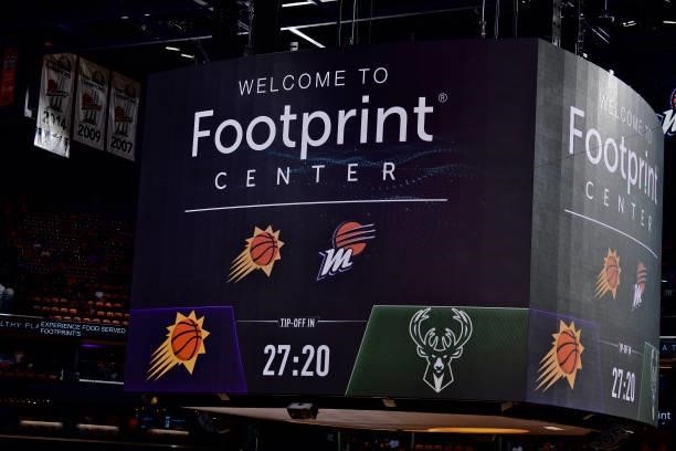 Inside the Footprint Center before Game Five of the NBA Finals on July 17, 2021 at Footprint Center in Phoenix, Arizona. NOTE TO USER: User expressly...