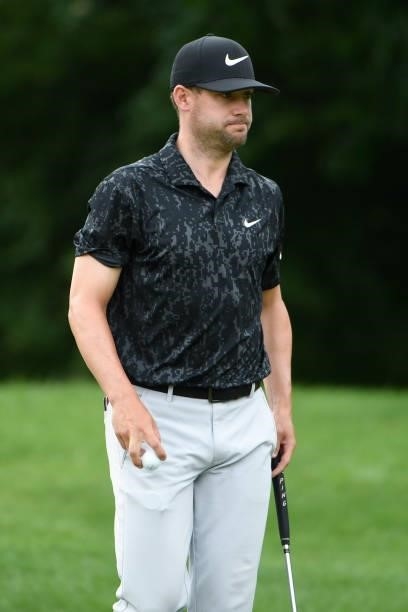 Taylor Moore at the eighth green during the third round of the Memorial Health Championship presented by LRS at Panther Creek Country Club on July...