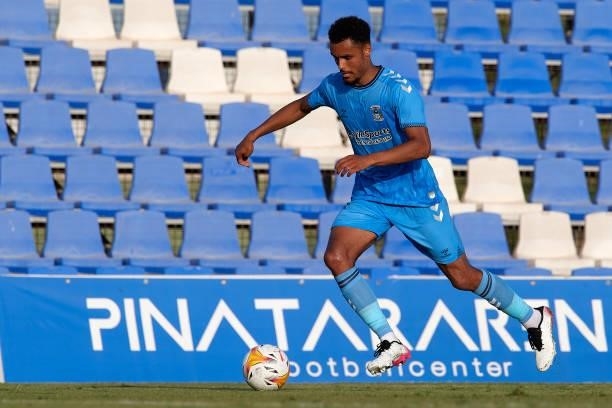 Josh Pask of Coventry City runs with the ball during the pre-season friendly match between Sevilla CF and Coventry City at Pinatar Arena on July 17,...