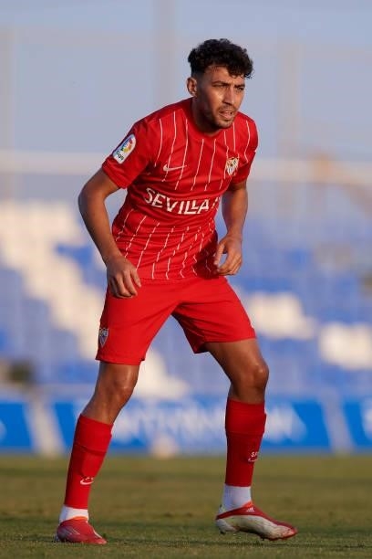 Munir El Haddadi of Sevilla during the pre-season friendly match between Sevilla CF and Coventry City at Pinatar Arena on July 17, 2021 in Murcia,...