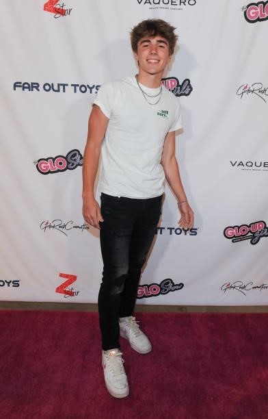 Bryce Parker attends the Far Out Toys And Z Star Digital Host The VIP Cast Party For The Glo Show on July 17, 2021 in El Segundo, California.