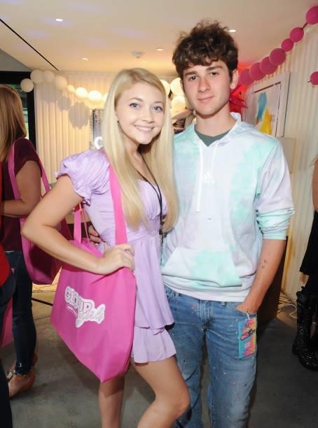 Samantha Bailey and Jax Malcolm attend the Far Out Toys And Z Star Digital Host The VIP Cast Party For The Glo Show on July 17, 2021 in El Segundo,...