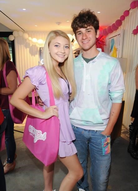 Samantha Bailey and Jax Malcolm attend the Far Out Toys And Z Star Digital Host The VIP Cast Party For The Glo Show on July 17, 2021 in El Segundo,...