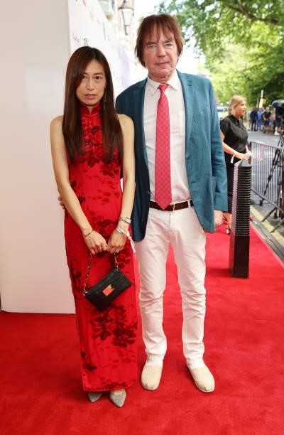 Jiaxin Cheng and Julian Lloyd Webber arrive at the South Bank Sky Arts awards at The Savoy Hotel on July 19, 2021 in London, England. The South Bank...