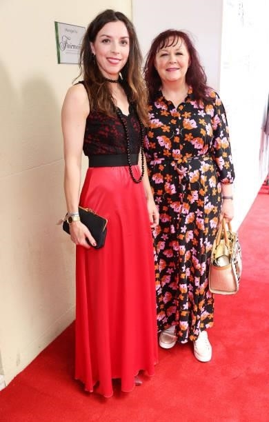 Bridget Christie and guest arrive at the South Bank Sky Arts awards at The Savoy Hotel on July 19, 2021 in London, England. The South Bank Sky Arts...