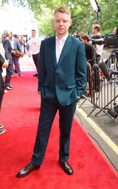 Samuel Bailey arrives at the South Bank Sky Arts awards at The Savoy Hotel on July 19, 2021 in London, England. The South Bank Sky Arts Awards will...