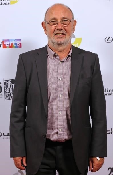 Jimmy McGovern poses in the winners room at the South Bank Sky Arts awards at The Savoy Hotel on July 19, 2021 in London, England. The South Bank Sky...