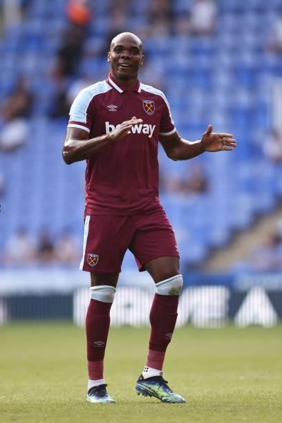 Angelo Ogbonna of West Ham United during the pre-season friendly between Reading and West Ham United at Madejski Stadium on July 21, 2021 in Reading,...