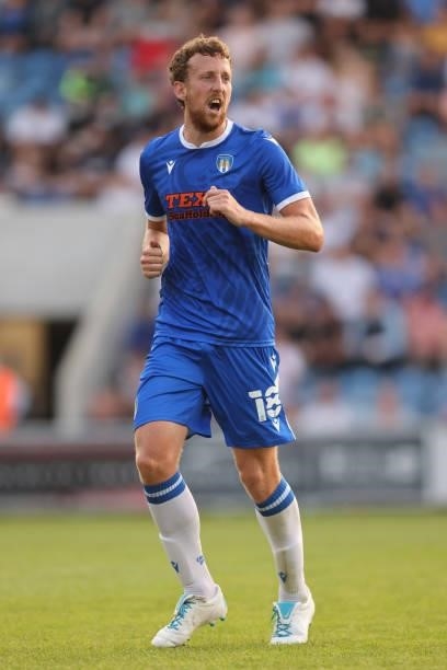 Tom Eastman of Colchester United during the pre-season friendly between Colchester United and Tottenham Hotspur at JobServe Community Stadium on July...