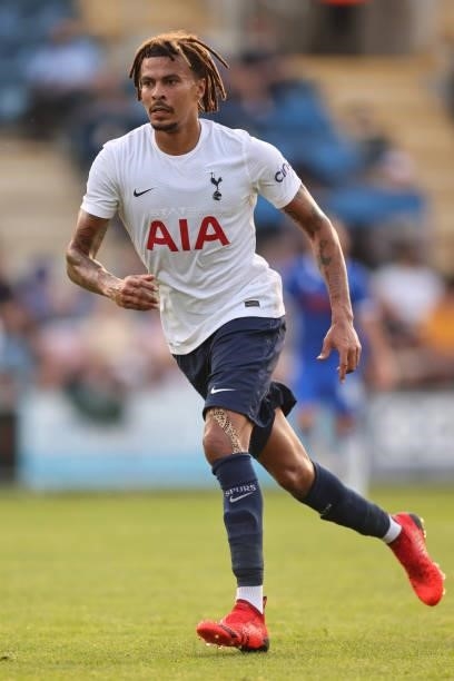 Dele Alli of Tottenham Hotspur during the pre-season friendly between Colchester United and Tottenham Hotspur at JobServe Community Stadium on July...