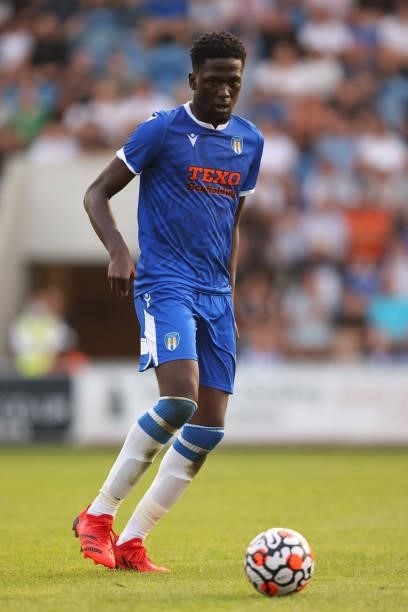Brendan Sarpong-Wiredu of Colchester United during the pre-season friendly between Colchester United and Tottenham Hotspur at JobServe Community...
