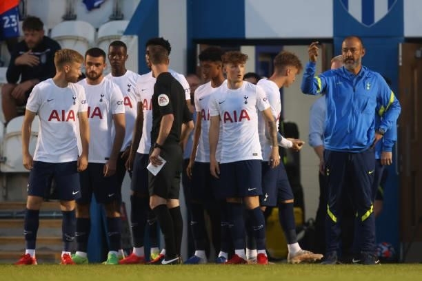 Nuno Espirito Santo the head coach / manager of Tottenham Hotspur during the pre-season friendly between Colchester United and Tottenham Hotspur at...