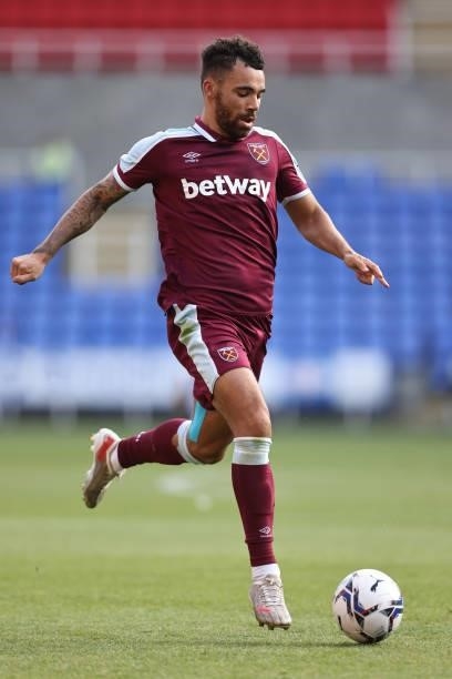 Ryan Fredericks of West Ham United during the pre-season friendly between Reading and West Ham United at Madejski Stadium on July 21, 2021 in...