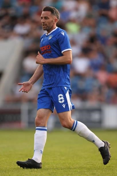 Cole Skuse of Colchester United during the pre-season friendly between Colchester United and Tottenham Hotspur at JobServe Community Stadium on July...