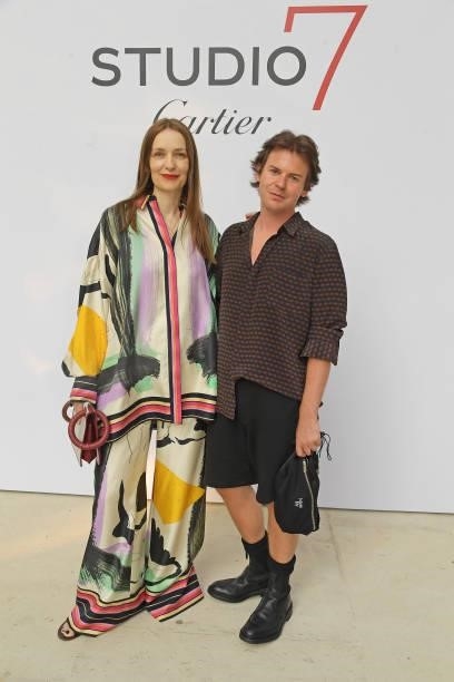 Roksanda Ilincic and Christopher Kane attend a private view of "Studio 7 By Cartier