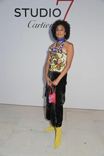 Celeste attends a private view of "Studio 7 By Cartier