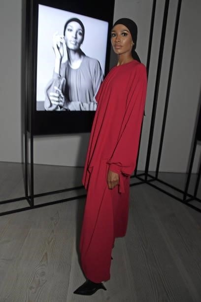 Ikram Abdi Omar attends a private view of "Studio 7 By Cartier