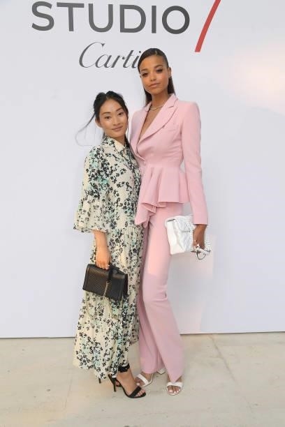 Alice Hewkin and Ella Balinska attend a private view of "Studio 7 By Cartier