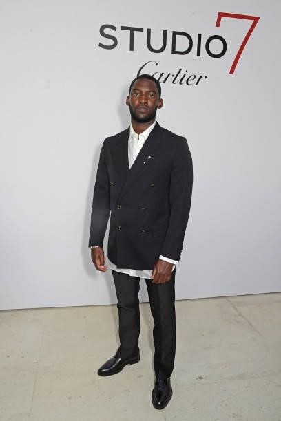 Malachi Kirby attends a private view of "Studio 7 By Cartier