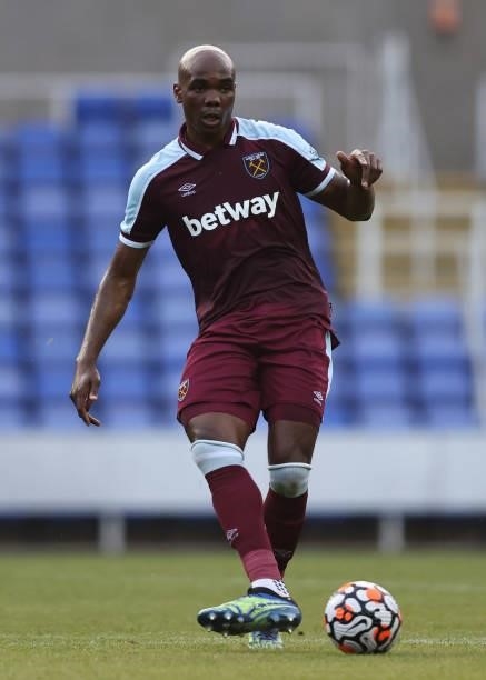 Angelo Ogbonna of West Ham United during the pre-season friendly between Reading and West Ham United at Madejski Stadium on July 21, 2021 in Reading,...