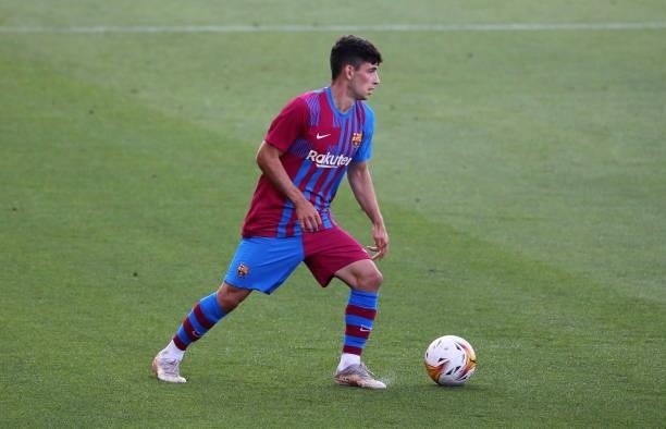 Yusuf Demir during the friendly match between FC Barcelona and Club Gimnastic de Tarragona, played at the Johan Cruyff Stadium on 21th July 2021, in...