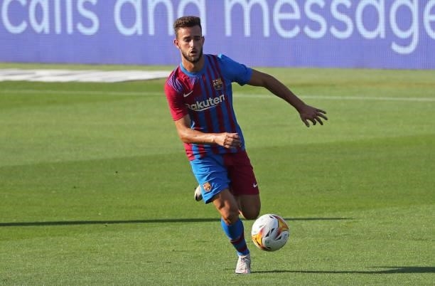Peque Polo during the friendly match between FC Barcelona and Club Gimnastic de Tarragona, played at the Johan Cruyff Stadium on 21th July 2021, in...