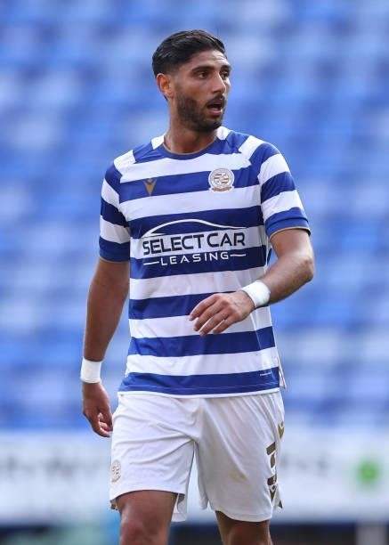 Achraf Lazaar of Reading during the pre-season friendly between Reading and West Ham United at Madejski Stadium on July 21, 2021 in Reading, England.