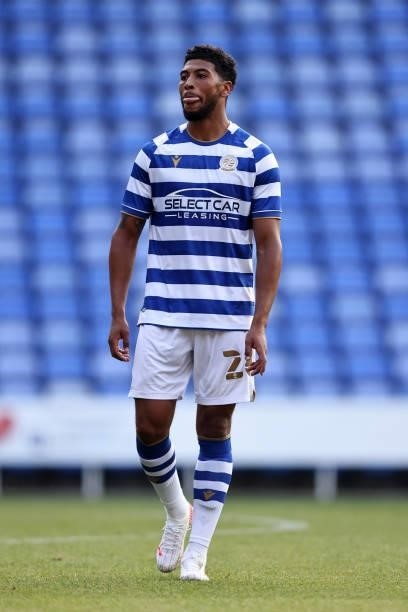 Josh Laurent of Reading during the pre-season friendly between Reading and West Ham United at Madejski Stadium on July 21, 2021 in Reading, England.