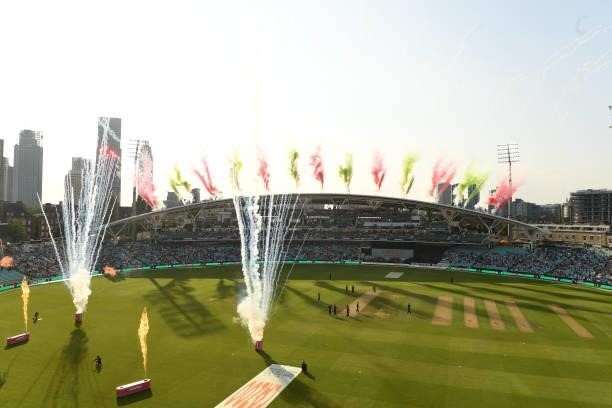 General view during The Hundred match between Oval Invincibles Men and Manchester Originals Men at The Kia Oval on July 22, 2021 in London, England.