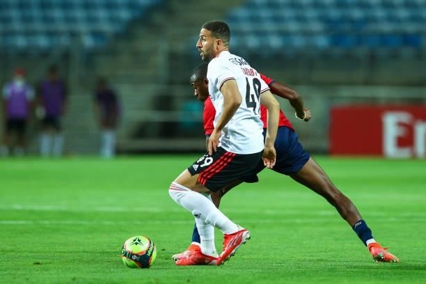 Adel Taarabt of SL Benfica during the Pre-Season Friendly match between SL Benfica and Lille at Estadio Algarve on July 22, 2021 in Faro, Portugal.