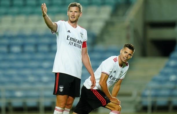 Jan Vertonghen of SL Benfica during the Pre-Season Friendly match between SL Benfica and Lille at Estadio Algarve on July 22, 2021 in Loule, Portugal.