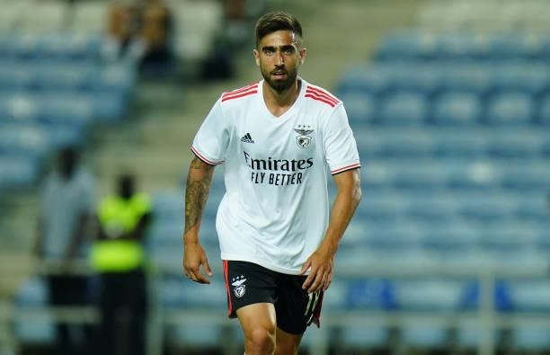 New signing Rodrigo Pinho of SL Benfica during the Pre-Season Friendly match between SL Benfica and Lille at Estadio Algarve on July 22, 2021 in...