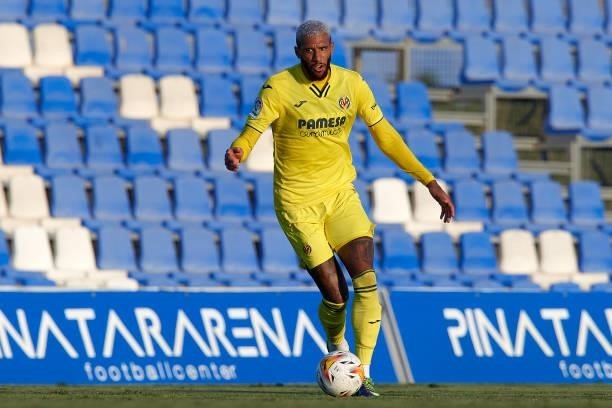 Etienne Capoue of Villarreal in action during the pre-season friendly match between Olympique Lyonnais and Villarreal CF at Pinatar Arena on July 21,...