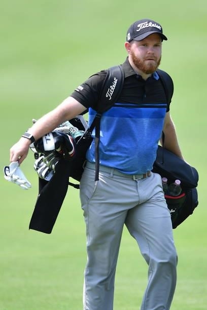 Nathan Kimsey of England looks on during the Day Two of Italian Challenge at Margara Golf Club on July 22, 2021 in Solero, Italy.