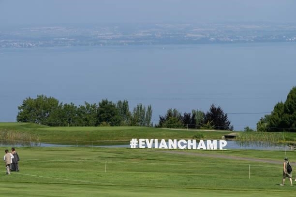 General view of the course during day two of the The Amundi Evian Championship at Evian Resort Golf Club on July 23, 2021 in Evian-les-Bains, France.