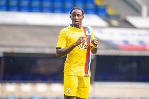 Jean-Philippe Mateta of Crystal Palace during the Pre-Season Friendly between Ipswich Town and Crystal Palace at Portman Road on July 24, 2021 in...