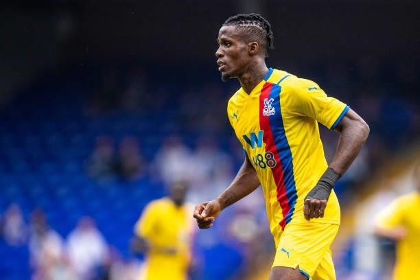 Wilfried Zaha of Crystal Palace during the Pre-Season Friendly between Ipswich Town and Crystal Palace at Portman Road on July 24, 2021 in Ipswich,...