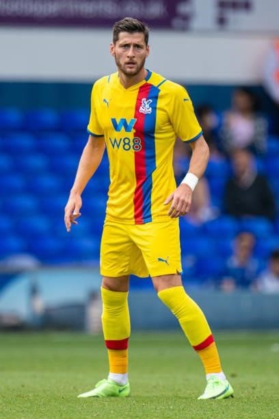Joel Ward of Crystal Palace during the Pre-Season Friendly between Ipswich Town and Crystal Palace at Portman Road on July 24, 2021 in Ipswich,...