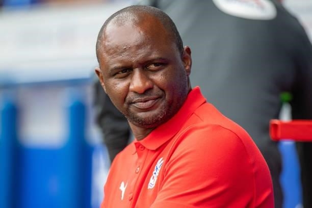 Manager Patrick Vieira of Crystal Palace during the Pre-Season Friendly between Ipswich Town and Crystal Palace at Portman Road on July 24, 2021 in...