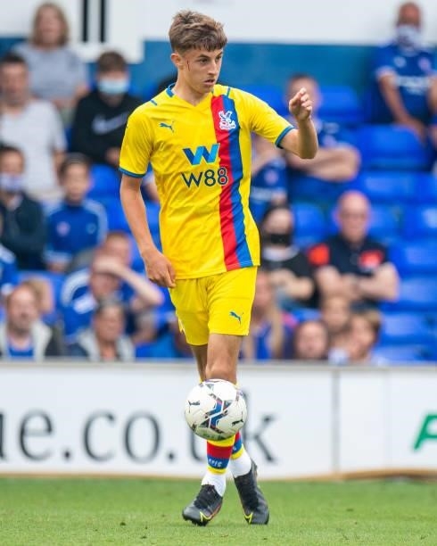 Jack Wells-Morrison of Crystal Palace control ball during the Pre-Season Friendly between Ipswich Town and Crystal Palace at Portman Road on July 24,...