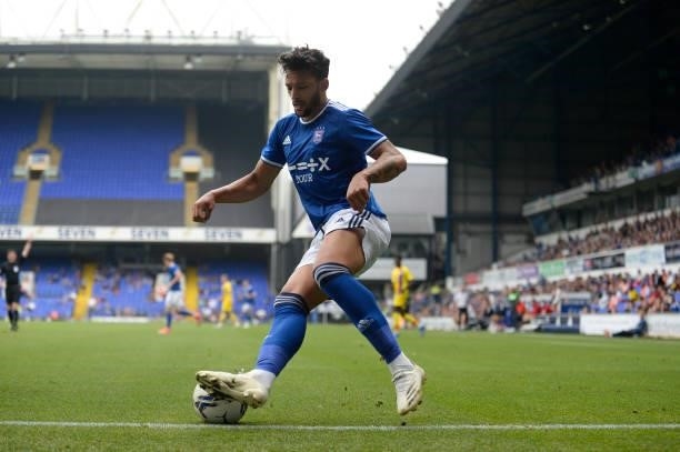 Ipswichs Macauley Bonne during the Pre-season Friendly match between Ipswich Town and Crystal Palace at Portman Road, Ipswich, England on 24th July...