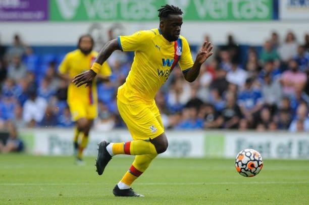 Crystal Palaces Jefrey Schlupp during the Pre-season Friendly match between Ipswich Town and Crystal Palace at Portman Road, Ipswich, England on 24th...