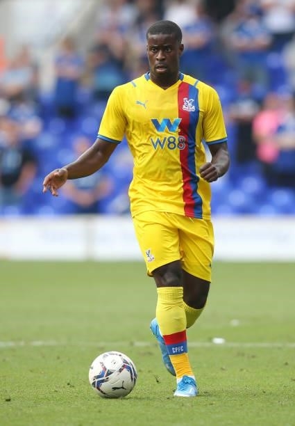 Marc Guehi of Crystal Palace during the Ipswich Town v Crystal Palace Pre-Season Friendly match at Portman Road on July 24, 2021 in Ipswich, England.