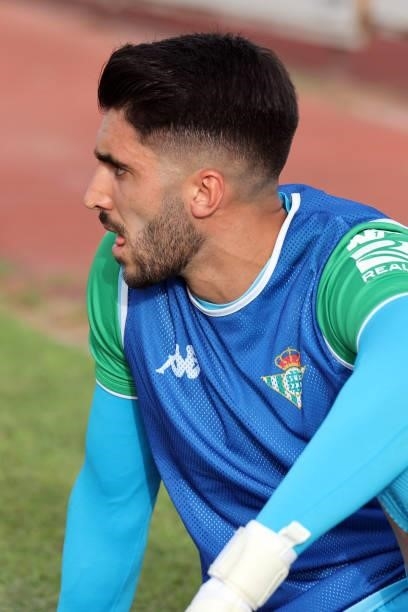 Rui Silva of Real Betis during the pre-season friendly match between Real Betis and Wolverhampton at La Linea Stadium in La Linea, Spain, on July 24,...