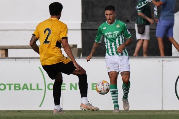Tello of Real Betis during the pre-season friendly match between Real Betis and Wolverhampton at La Linea Stadium in La Linea, Spain, on July 24,...